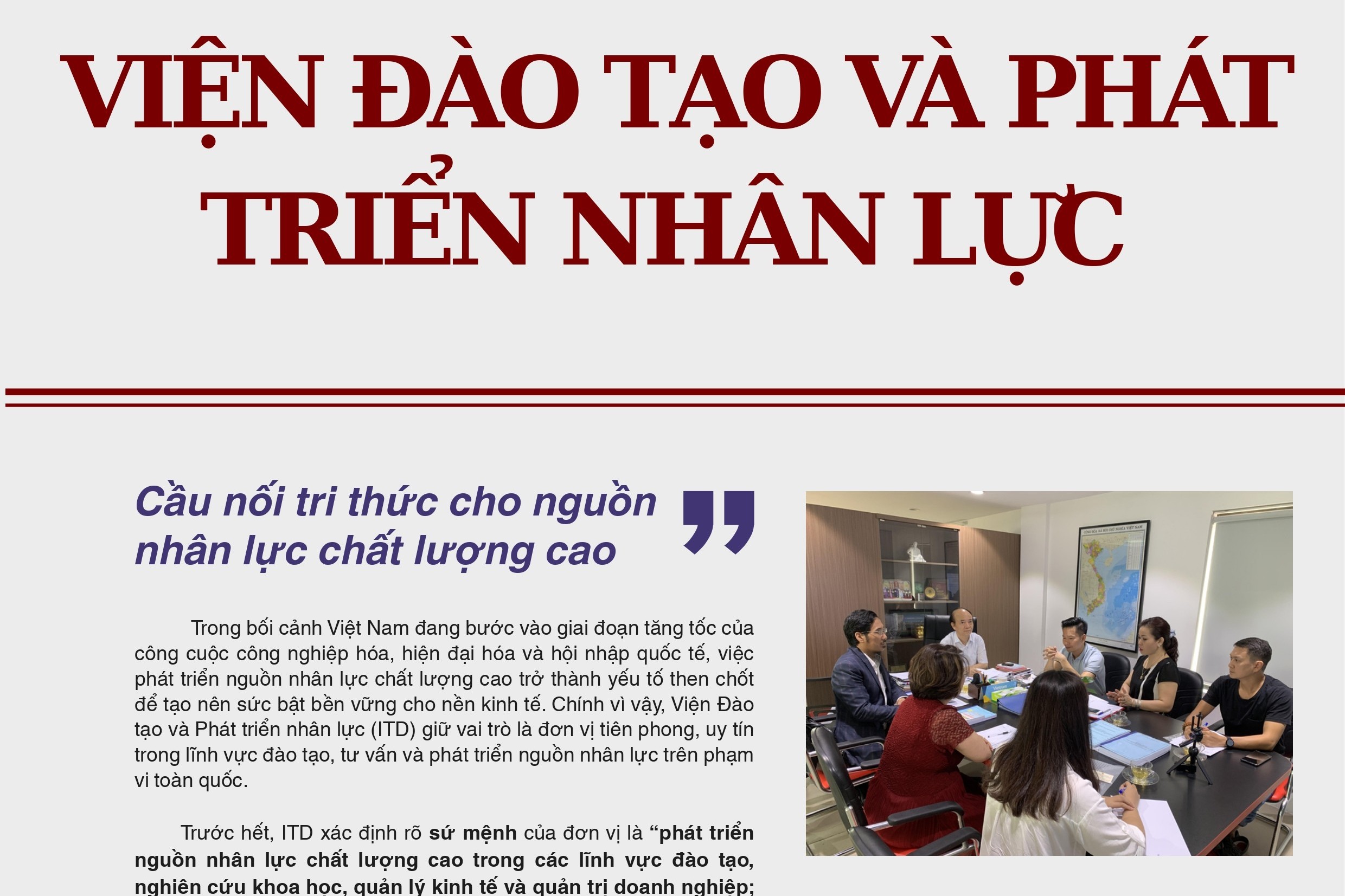 Viện Đào tạo và Phát triển nhân lực