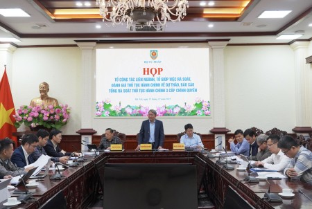 Hoàn thiện dự thảo Báo cáo tổng rà soát thủ tục hành chính ở 03 cấp chính quyền