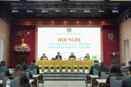 Thi hành án dân sự năm 2025 với dấu ấn tinh gọn bộ máy và hoàn thiện thể chế