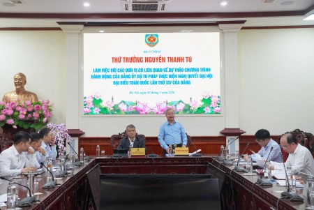 Bộ Tư pháp quyết tâm thực hiện thắng lợi Nghị quyết Đại hội đại biểu toàn quốc lần thứ XIV của Đảng