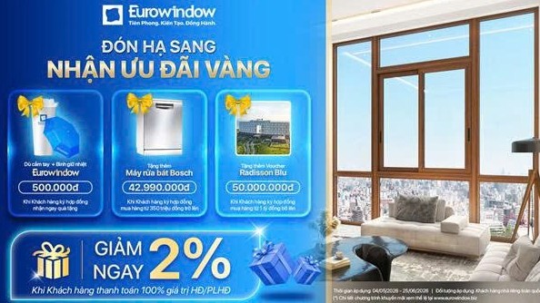 Eurowindow tung ưu đãi "khủng" chào hè 2026