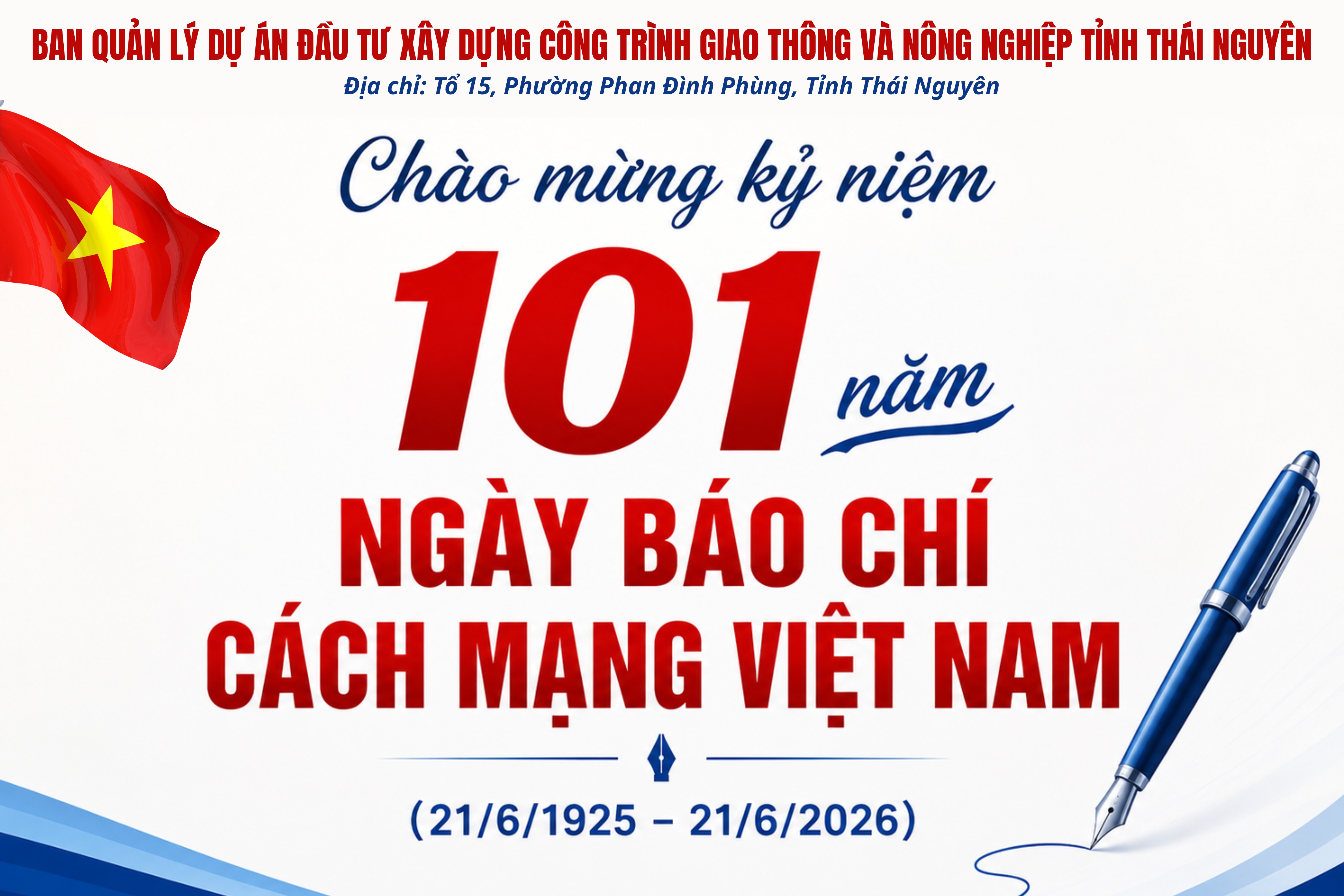 Ban Quản lý Dự án đầu tư xây dựng công trình Giao thông và Nông nghiệp tỉnh Thái Nguyên