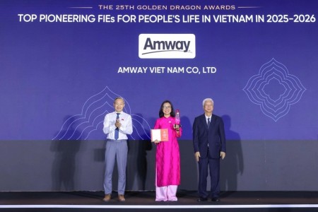 Amway Việt Nam ghi dấu lần thứ 10 được vinh danh tại Giải thưởng Rồng Vàng