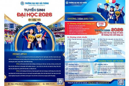 Trường Đại học Hải Phòng tuyển sinh đại học năm 2026