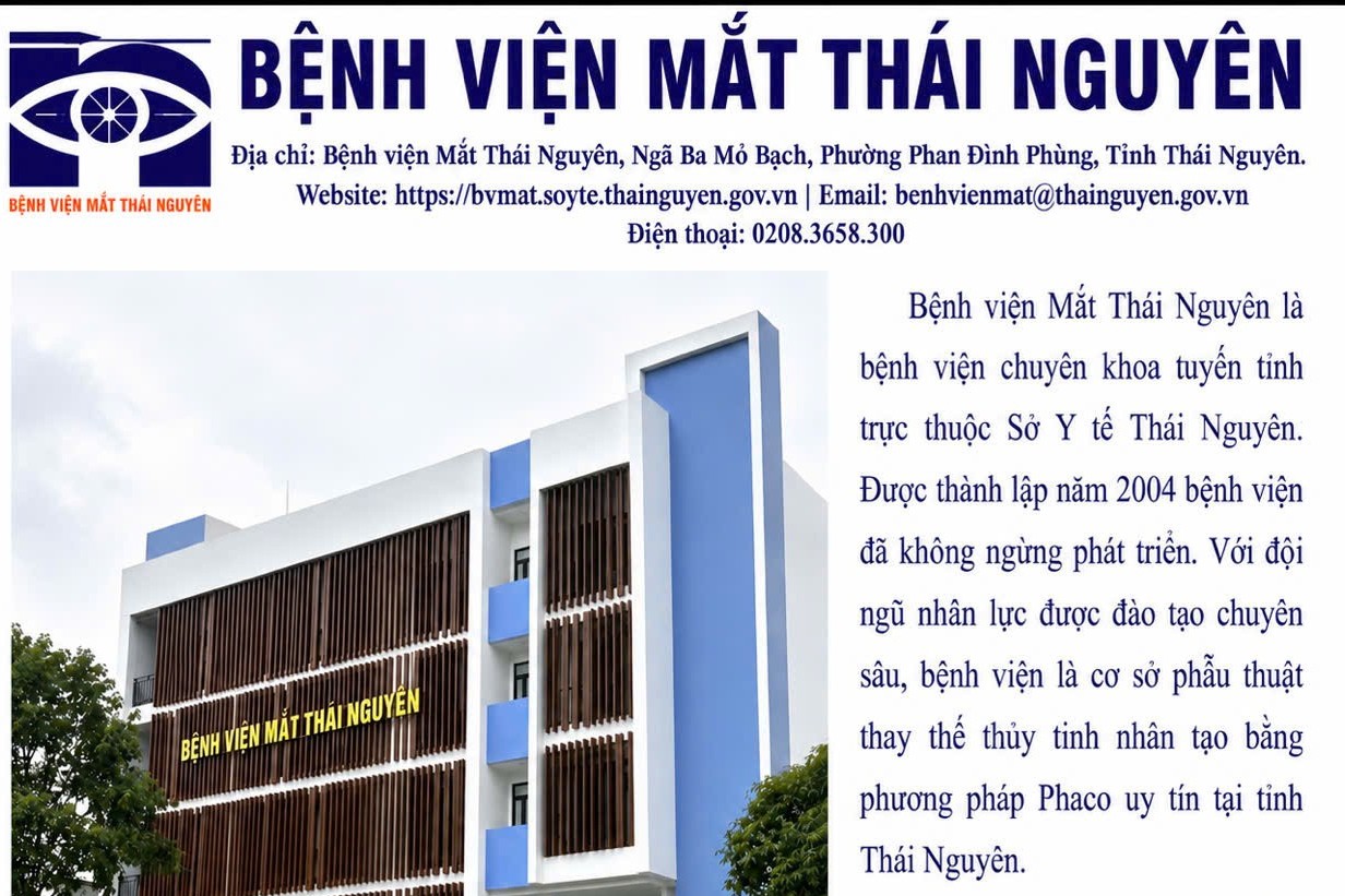 Bệnh viện Mắt Thái Nguyên