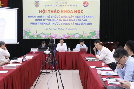 Xây dựng hệ sinh thái thể chế kinh tế xanh, kinh tế tuần hoàn đồng bộ, vận hành hiệu quả